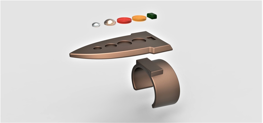 Spock's Brain Wrist Control from Star Trek The Original Series 3D Print 254202 Spock's Brain Wrist Control from Star Trek The Original Series 3D Print 254202