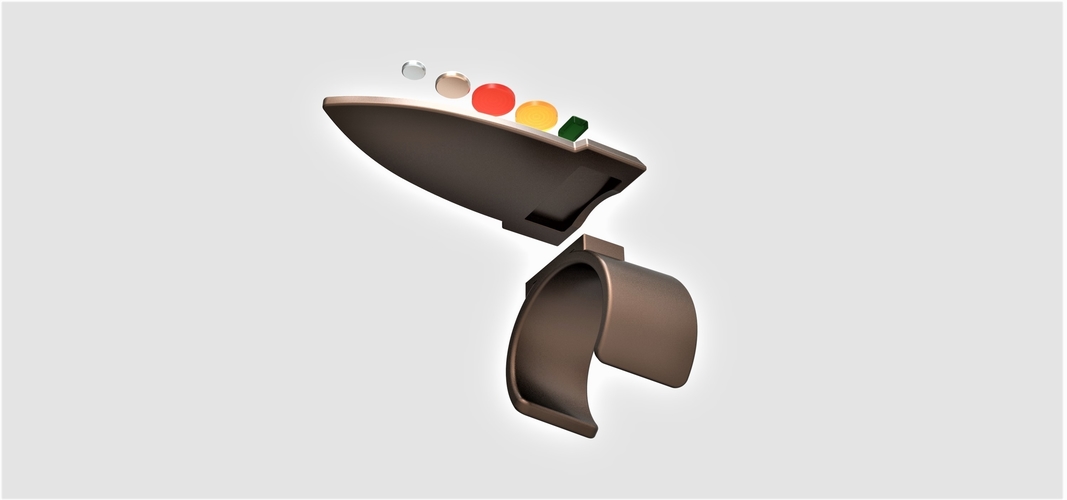 Spock's Brain Wrist Control from Star Trek The Original Series 3D Print 254203 Spock's Brain Wrist Control from Star Trek The Original Series 3D Print 254203