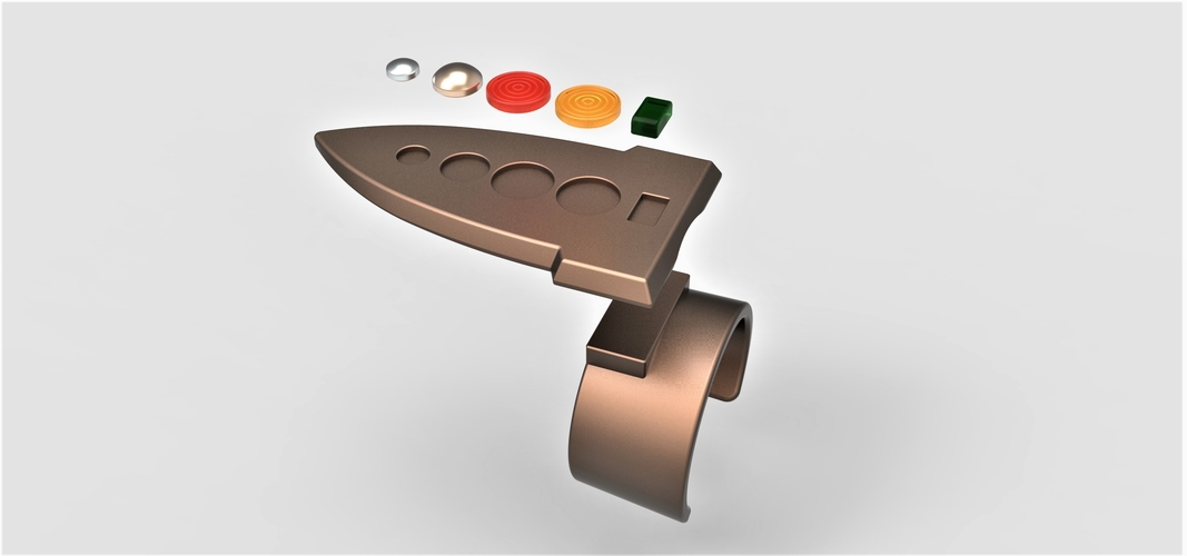 Spock's Brain Wrist Control from Star Trek The Original Series 3D Print 254204 Spock's Brain Wrist Control from Star Trek The Original Series 3D Print 254204