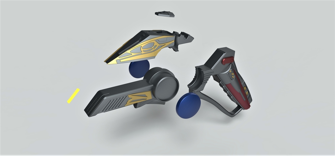 Hirogen Energy Pistol from Star Trek Voyager 3D Print 254218 Hirogen Energy Pistol from Star Trek Voyager 3D Print 254218