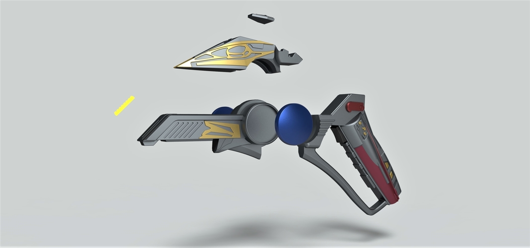 Hirogen Energy Pistol from Star Trek Voyager 3D Print 254219 Hirogen Energy Pistol from Star Trek Voyager 3D Print 254219