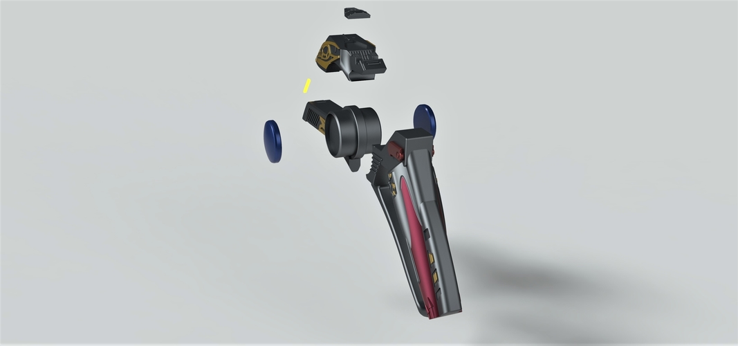 Hirogen Energy Pistol from Star Trek Voyager 3D Print 254223 Hirogen Energy Pistol from Star Trek Voyager 3D Print 254223