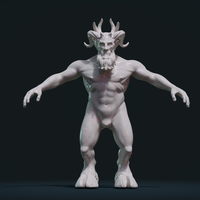 Small Demon figure 3D Printing 254307