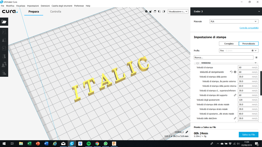 ITALIC font uppercase 3D letters STL file 3D Print 254371 ITALIC font uppercase 3D letters STL file 3D Print 254371