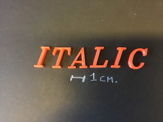ITALIC font uppercase 3D letters STL file 3D Print 254373 ITALIC font uppercase 3D letters STL file 3D Print 254373
