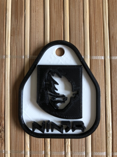 Ninja Keychain (single extruder) 3D Print 254413 Ninja Keychain (single extruder) 3D Print 254413