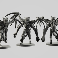Small Darkness' elemental demon 3D Printing 254543