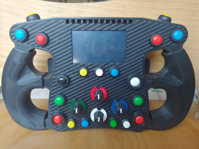 Audi R18 Steering Wheel 3D Print 254720 Audi R18 Steering Wheel 3D Print 254720