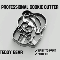 Small Teddy bear cookie cutter 3D Printing 254747