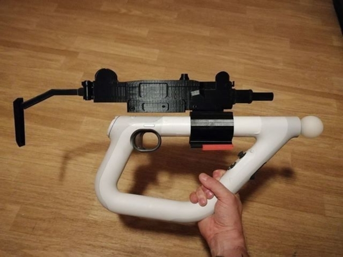 uzi for Ps4 VR aim controller 3D Print 254807 uzi for Ps4 VR aim controller 3D Print 254807