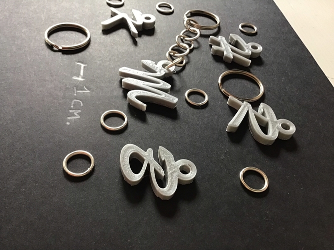3d letters for keychain and more 3D Print 254833 3d letters for keychain and more 3D Print 254833