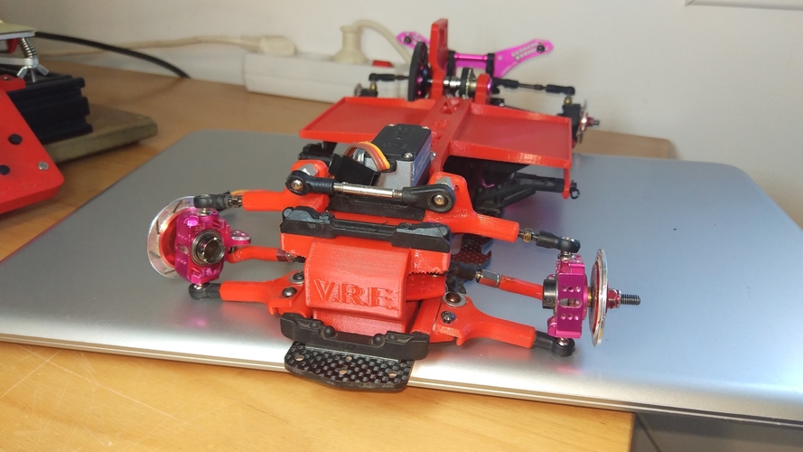 Sakura D4 Steering mk3 3D Print 254914 Sakura D4 Steering mk3 3D Print 254914