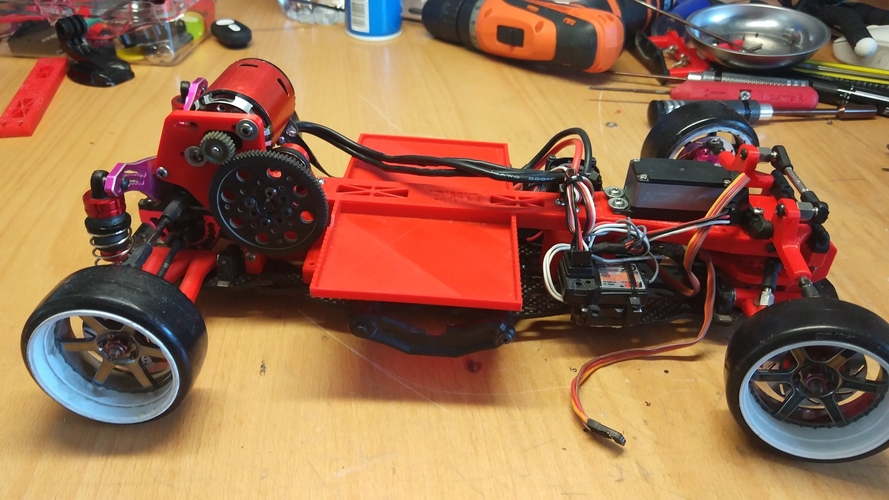 Sakura D4 Steering mk3 3D Print 254919 Sakura D4 Steering mk3 3D Print 254919
