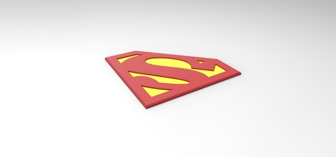 3D printable Superman emblem for cosplay costume 3D Print 255054 3D printable Superman emblem for cosplay costume 3D Print 255054
