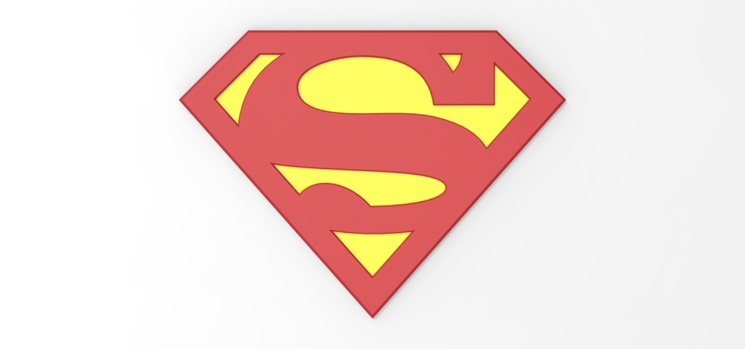 3D printable Superman emblem for cosplay costume 3D Print 255055 3D printable Superman emblem for cosplay costume 3D Print 255055