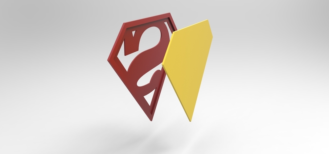 3D printable Superman emblem for cosplay costume 3D Print 255059 3D printable Superman emblem for cosplay costume 3D Print 255059
