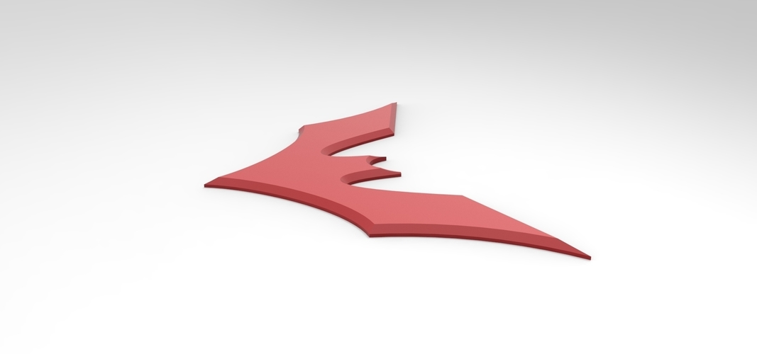 3D printable Batman Beyond emblem for cosplay costume 3D Print 255071 3D printable Batman Beyond emblem for cosplay costume 3D Print 255071