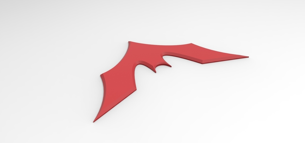 3D printable Batman Beyond emblem for cosplay costume 3D Print 255072 3D printable Batman Beyond emblem for cosplay costume 3D Print 255072