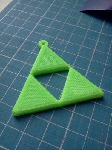 Zelda Triforce keyring 3D Print 25512