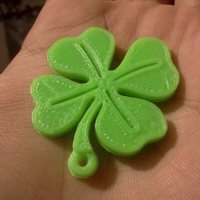 Small Lucky Clover keyring 3D Printing 25514