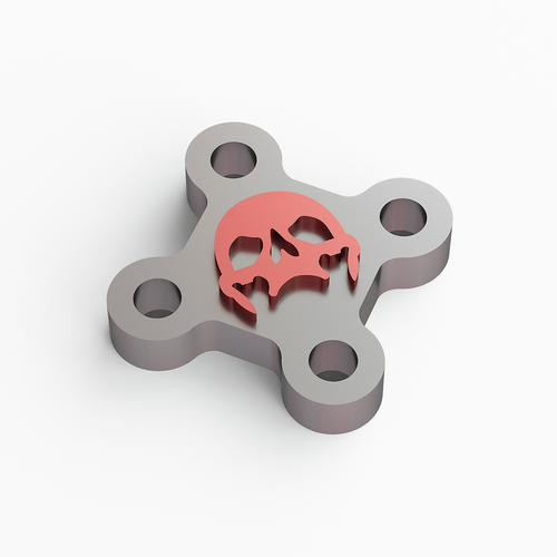 Dead head keychain 3D Print 255210 Dead head keychain 3D Print 255210