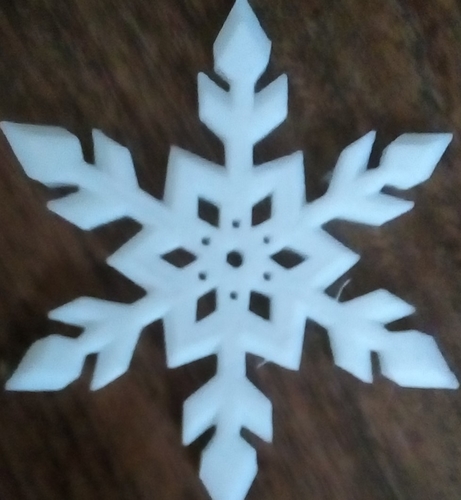 Snowflake Buttons 3D Print 255246