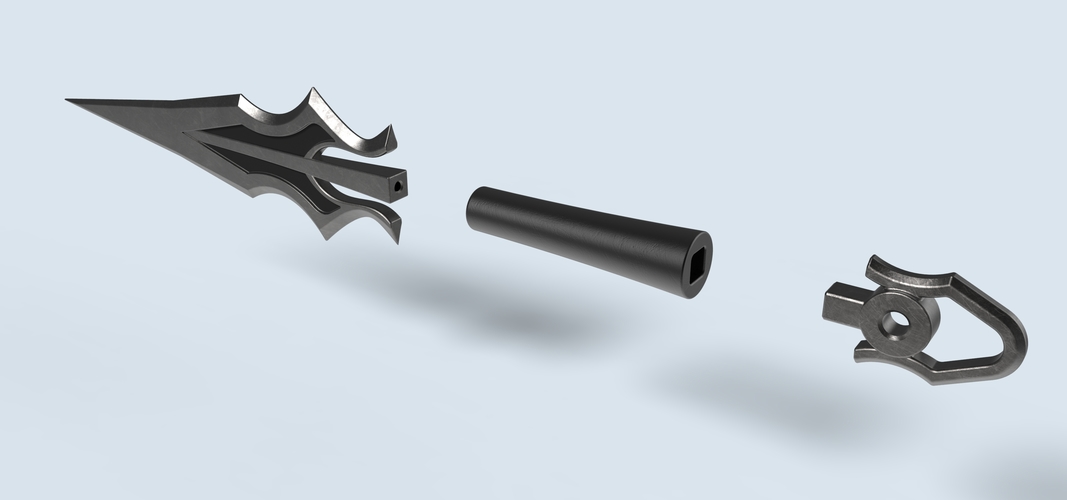 Scorpion kunai from the game Mortal Kombat X 3D Print 255329 Scorpion kunai from the game Mortal Kombat X 3D Print 255329