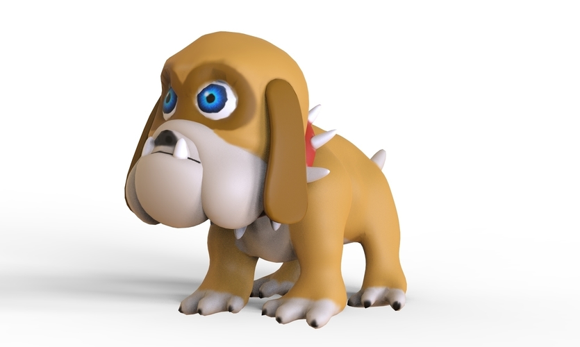 Bulldog 3D Print 255540 Bulldog 3D Print 255540