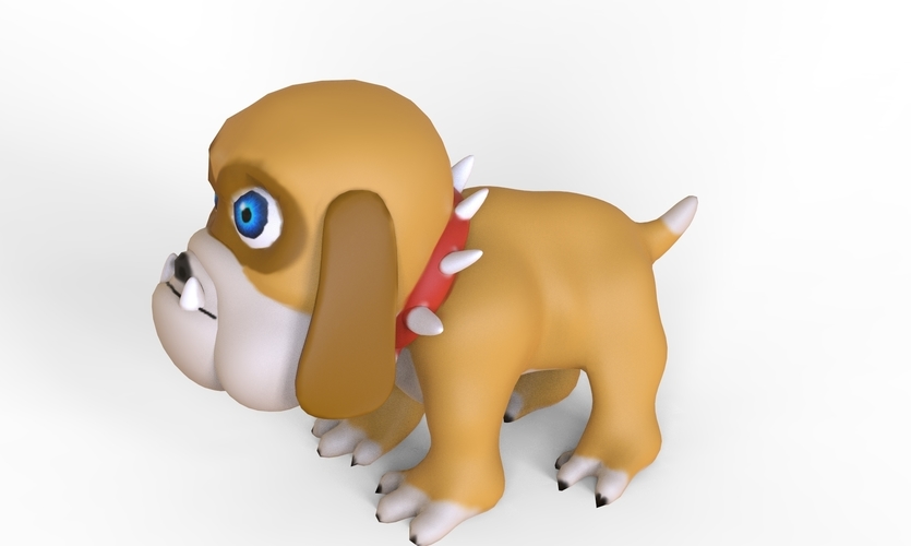 Bulldog 3D Print 255541 Bulldog 3D Print 255541