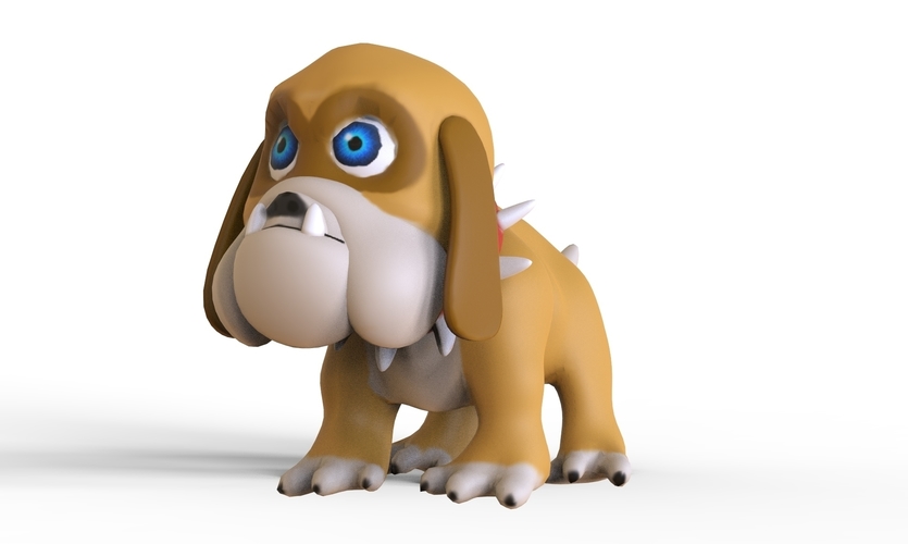 Bulldog 3D Print 255542 Bulldog 3D Print 255542