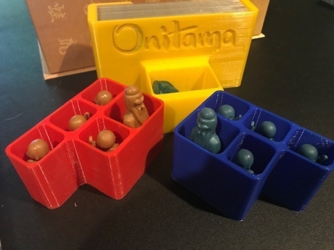 Onitama Board Game Insert 3D Print 255572 Onitama Board Game Insert 3D Print 255572