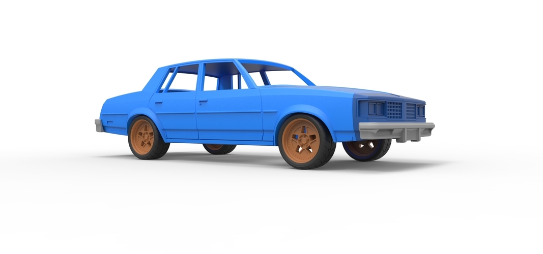 Diecast shell Oldsmobile Cutlass Supreme Scale 1 to 24 3D Print 255575 Diecast shell Oldsmobile Cutlass Supreme Scale 1 to 24 3D Print 255575