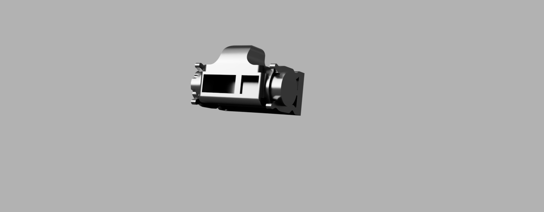 Sensor mount for - IR Sensor GP2Y0A21YK0F 3D Print 255602 Sensor mount for - IR Sensor GP2Y0A21YK0F 3D Print 255602