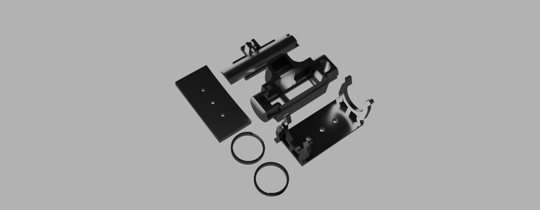 Sensor mount for - IR Sensor GP2Y0A21YK0F 3D Print 255606 Sensor mount for - IR Sensor GP2Y0A21YK0F 3D Print 255606