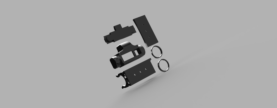 Sensor mount for - IR Sensor GP2Y0A21YK0F 3D Print 255607 Sensor mount for - IR Sensor GP2Y0A21YK0F 3D Print 255607