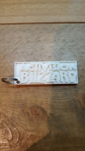 Activision Blizzard keychain 3D Print 255735 Activision Blizzard keychain 3D Print 255735