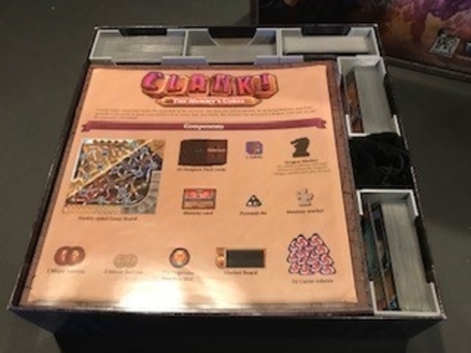 Clank board game insert 3D Print 255750 Clank board game insert 3D Print 255750