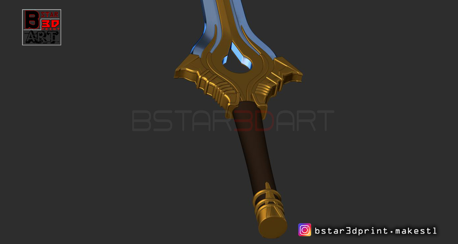 Fire Emblem Awakening Falchion Sword - Weapon for Cosplay  3D Print 256033