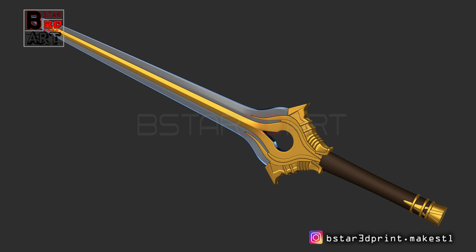 Fire Emblem Awakening Falchion Sword - Weapon for Cosplay  3D Print 256036