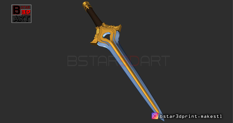 Fire Emblem Awakening Falchion Sword - Weapon for Cosplay  3D Print 256037