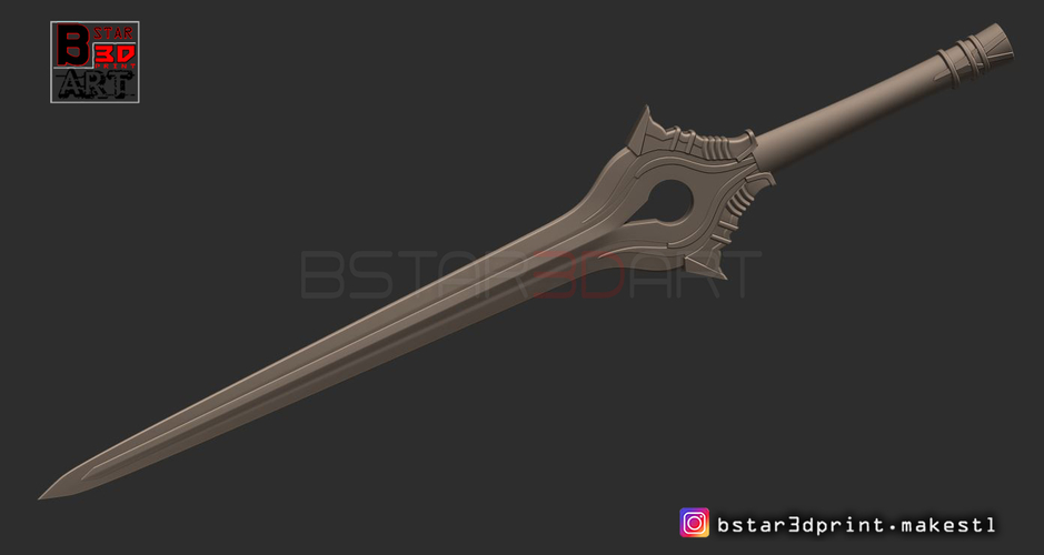 Fire Emblem Awakening Falchion Sword - Weapon for Cosplay  3D Print 256038