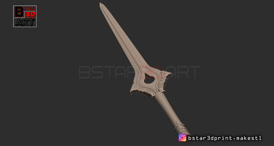 Fire Emblem Awakening Falchion Sword - Weapon for Cosplay  3D Print 256039