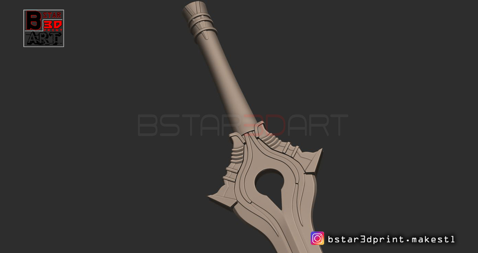 Fire Emblem Awakening Falchion Sword - Weapon for Cosplay  3D Print 256041