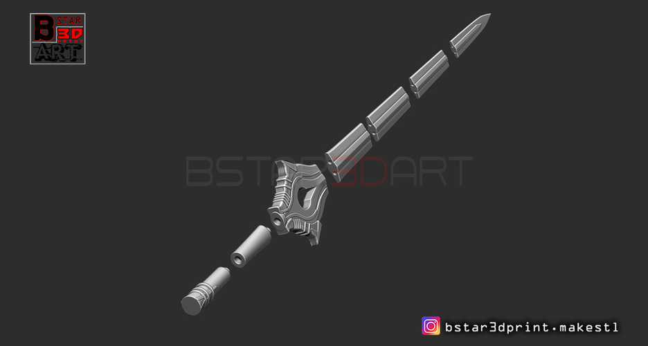 Fire Emblem Awakening Falchion Sword - Weapon for Cosplay  3D Print 256044