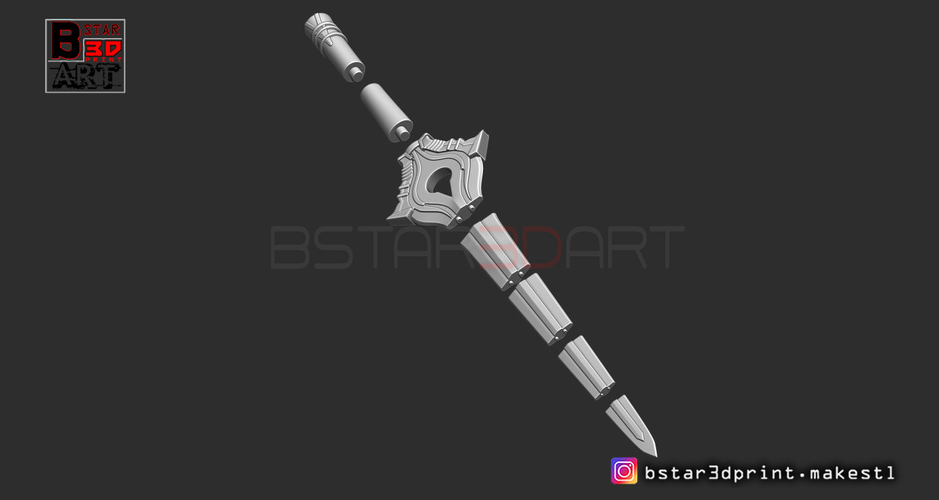 Fire Emblem Awakening Falchion Sword - Weapon for Cosplay  3D Print 256045