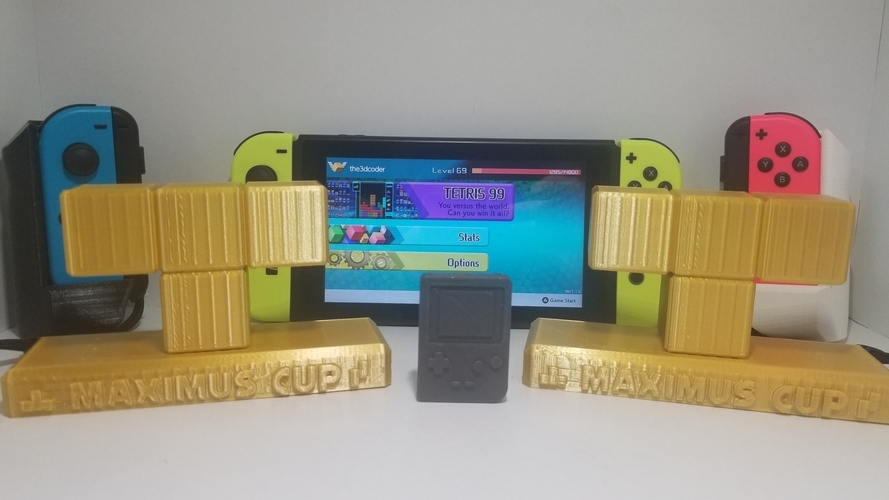Tetris Trophies  - Maximus Cup Tetris 99 - Nintendo Switch 3D Print 256048