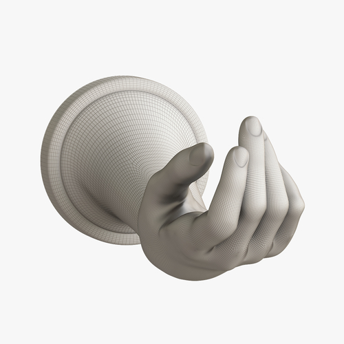 Hand shaped hanger 3D Print 256119 Hand shaped hanger 3D Print 256119