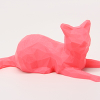 Small Low Poly Cat 3D Printing 25622