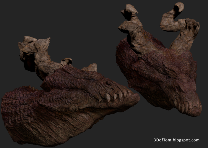 Dragon Head A 3D Print 25625