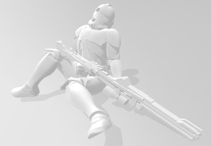 Dead Clone Troopers Legion Scale Token Set 3D Print 256257 Dead Clone Troopers Legion Scale Token Set 3D Print 256257